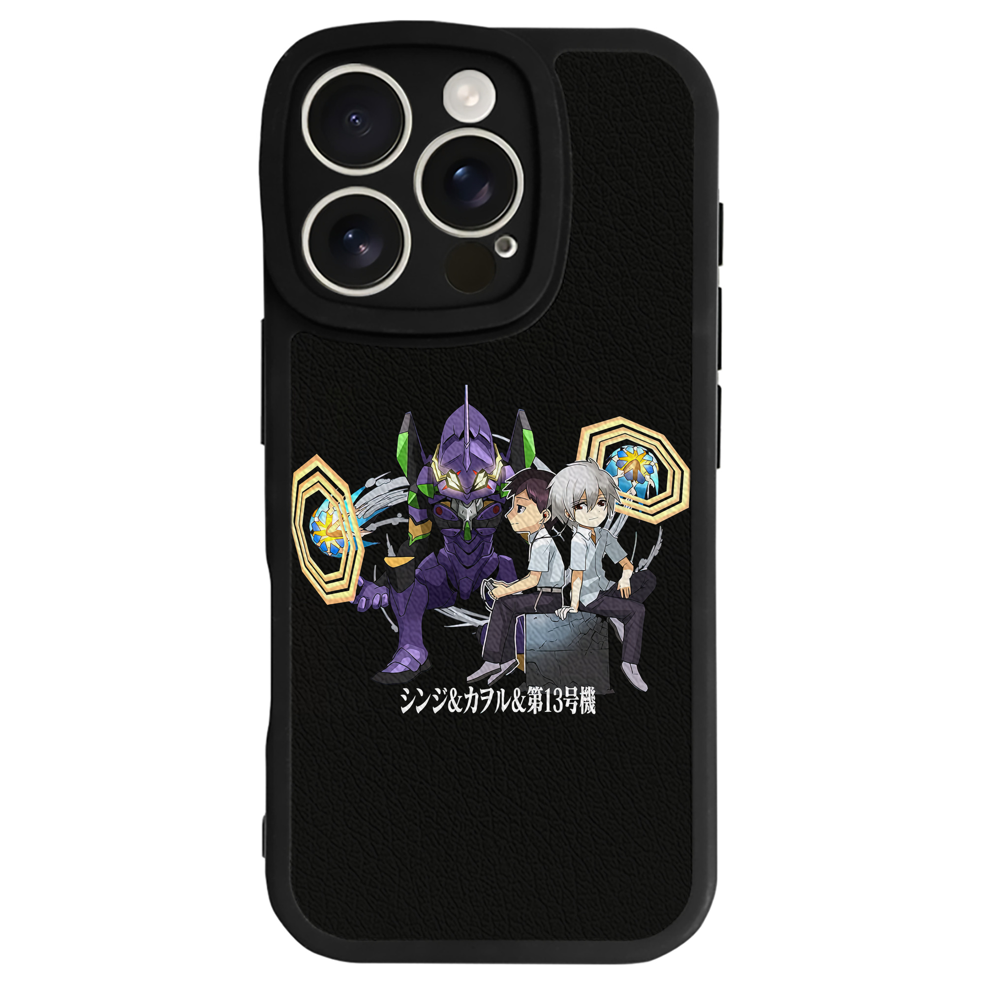 （画像用） EVA 新世紀エヴァンゲリオン 【iPhone 16シリーズ対応】シリコンスマホケース（レザー調） 材質：シリコン